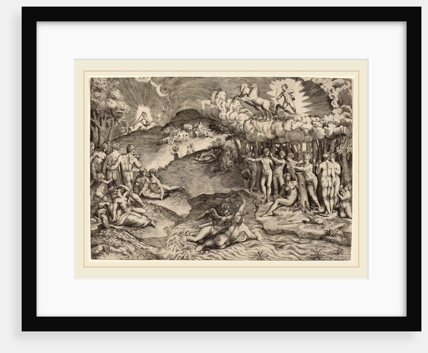 The Triumph of Love, 1545 by Giulio Bonasone