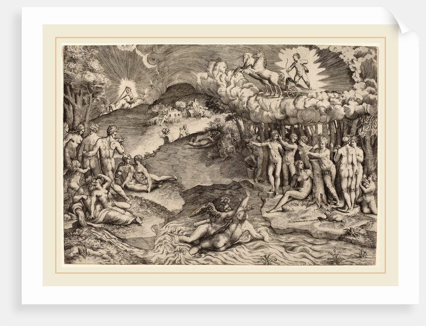 The Triumph of Love, 1545 by Giulio Bonasone