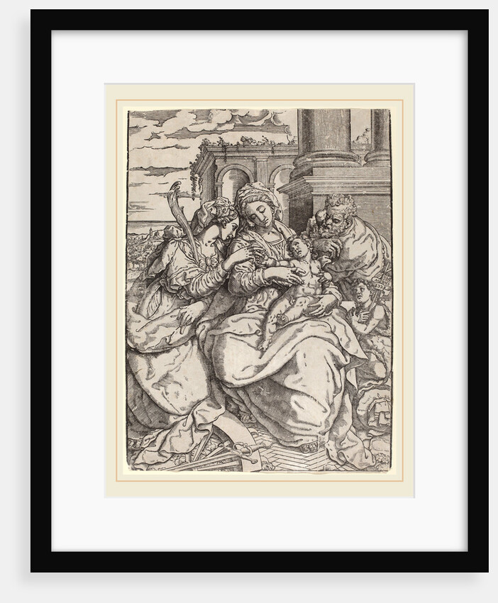 Madonna and Child with Saint Catherine by Giovanni Gallo
