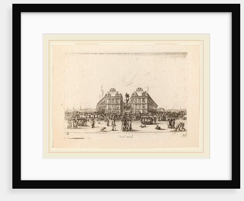 Place Dauphine, 1642 by Stefano Della Bella