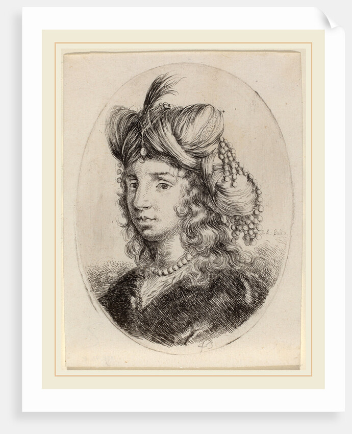 Sultaness Adorned with Pearls, Turned to the Left by Stefano Della Bella