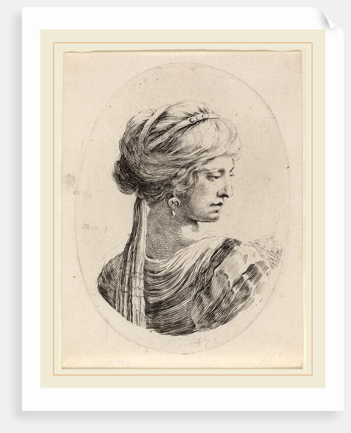 Sultaness in a Veiled Turban, Seen from Behind by Stefano Della Bella