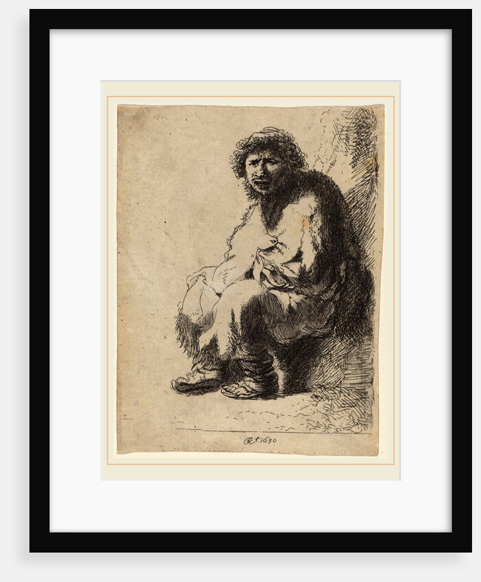 Beggar Seated on a Bank by Costantino Cumano