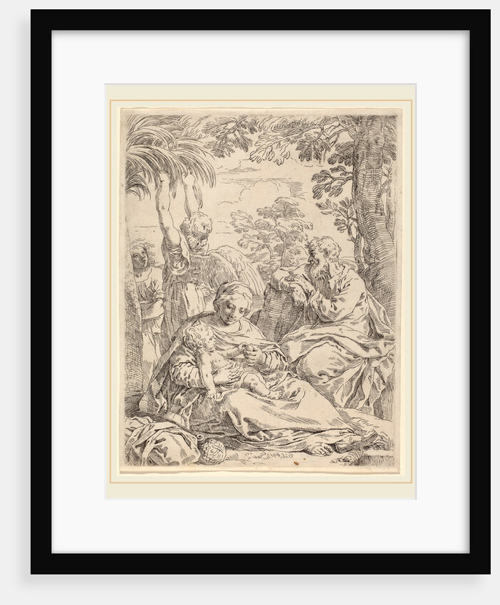 The Rest on the Flight into Egypt by Simone Cantarini