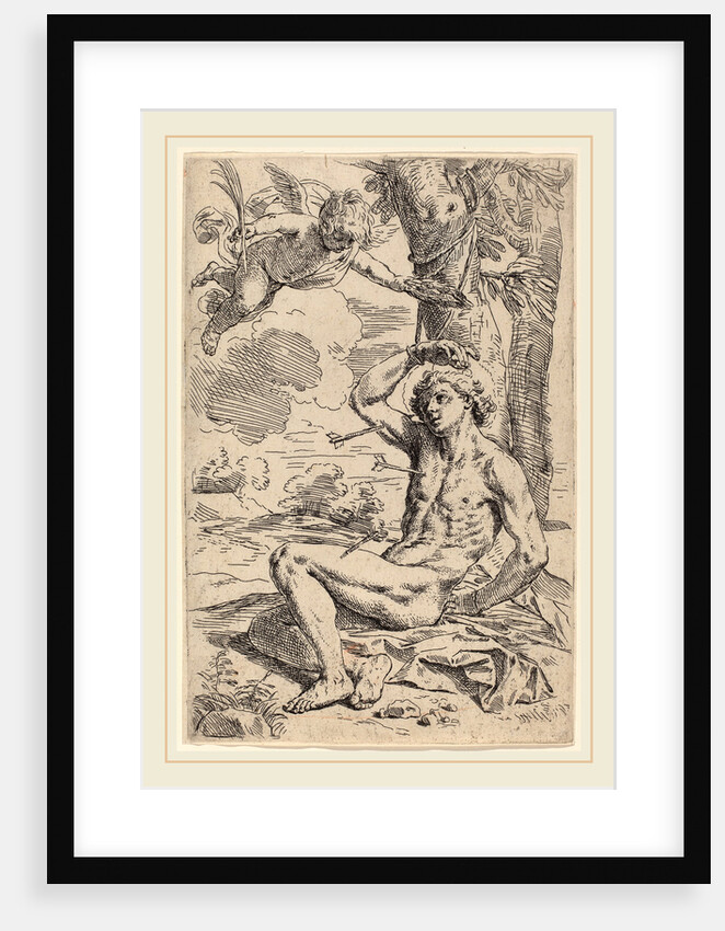 Saint Sebastian by Simone Cantarini