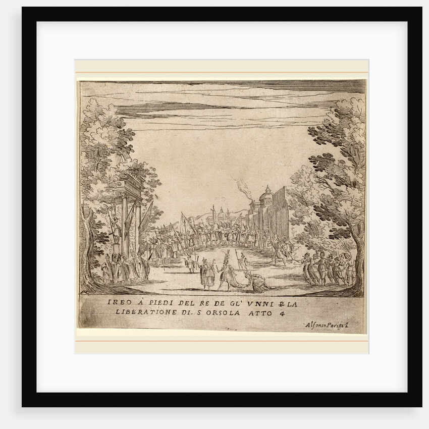 Jereo Before the King of the Huns for the Liberation of Saint Ursula by Alfonso Parigi II