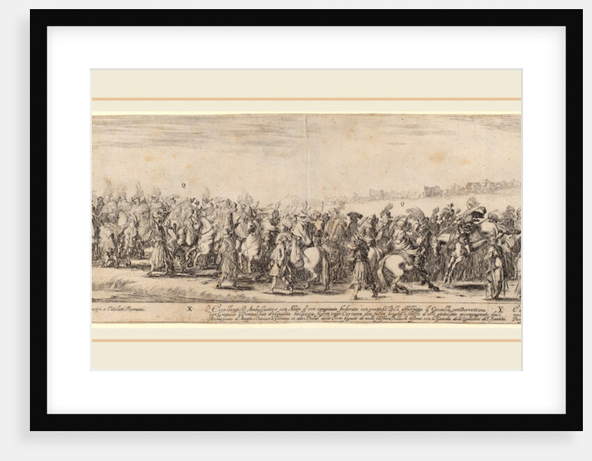 Polish Nobles, His Excellency the Ambassador, and His Carriage, 1633 by Stefano Della Bella