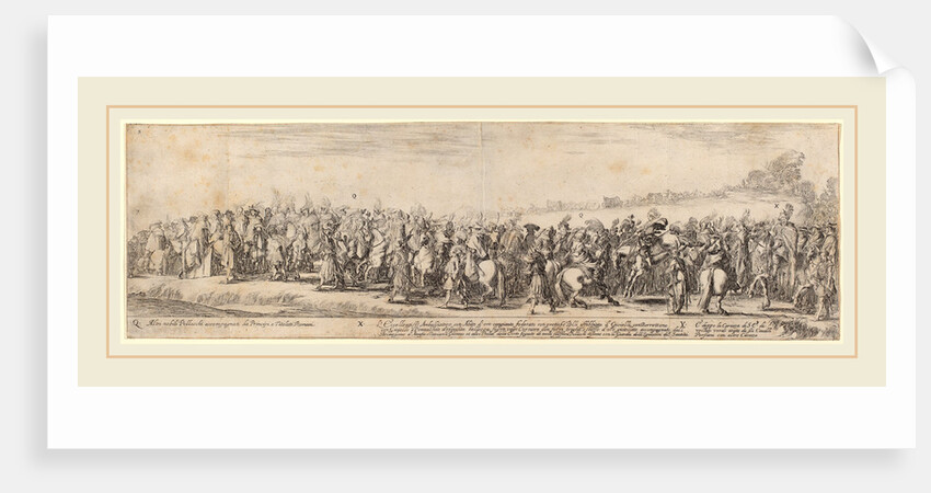 Polish Nobles, His Excellency the Ambassador, and His Carriage, 1633 by Stefano Della Bella