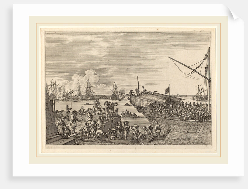 Departure of a Ship, probably c. 1654-1655 by Stefano Della Bella