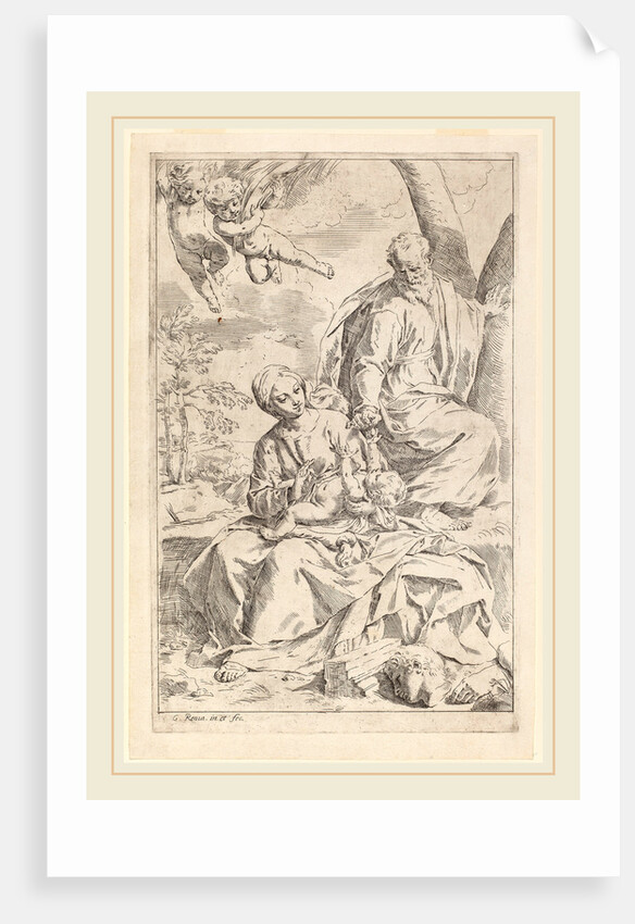 The Rest on the Flight into Egypt by Simone Cantarini