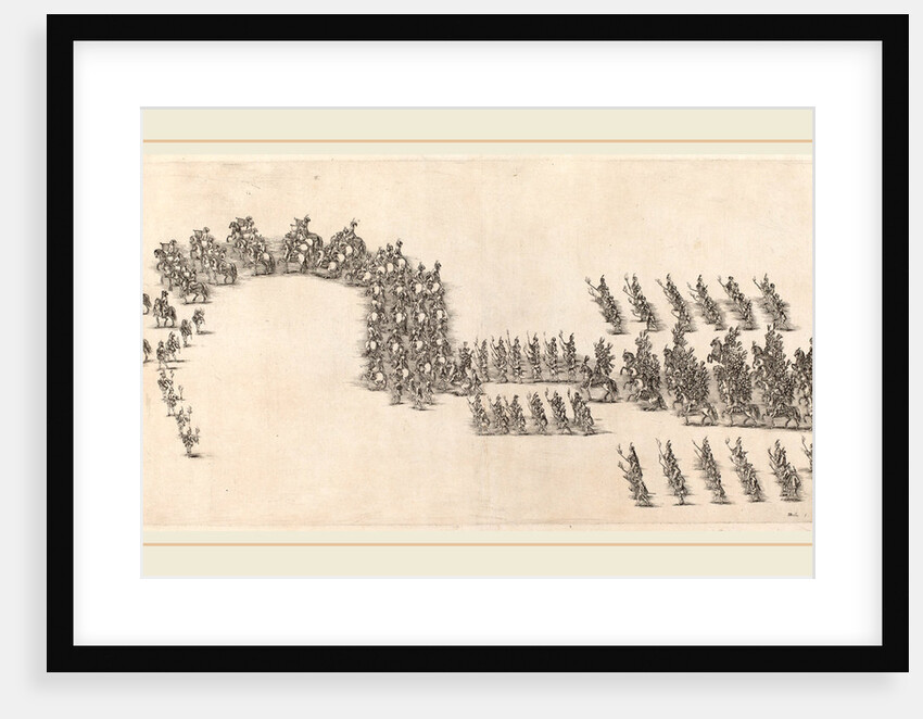 A Procession of Sixty Cavaliers and Torch Bearers, 1652 by Stefano Della Bella