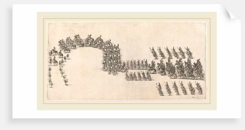 A Procession of Sixty Cavaliers and Torch Bearers, 1652 by Stefano Della Bella