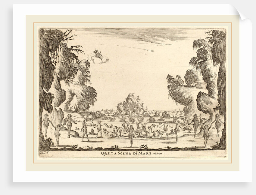 Quarta Scena di Mare, 1637 by Stefano Della Bella