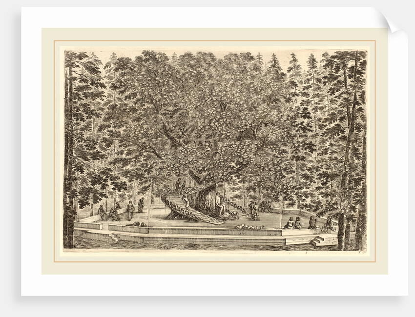 The Inhabited Tree, probably 1653 by Stefano Della Bella