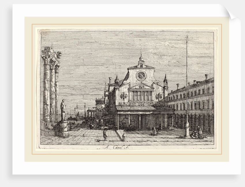 Imaginary View of S. Giacomo di Rialto by Canaletto