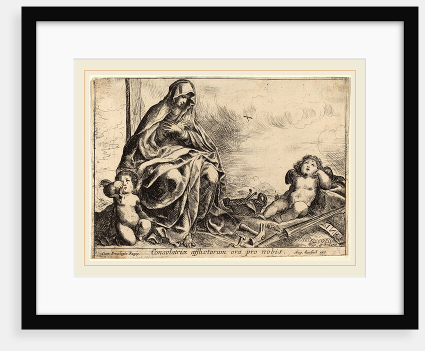 Virgin Bowing to Instruments of the Passion by Pierre Brebiette