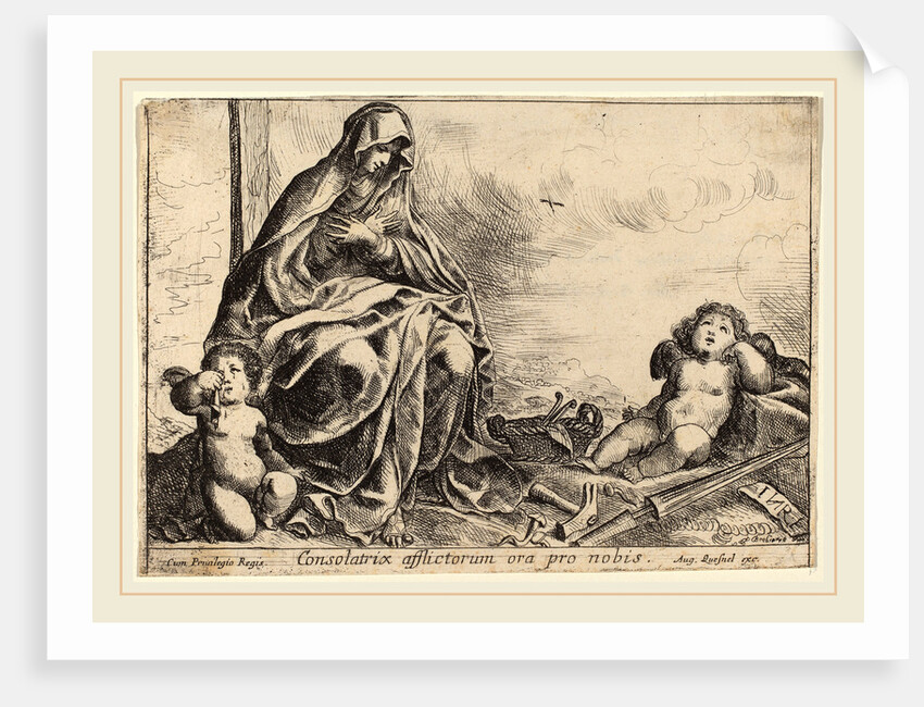 Virgin Bowing to Instruments of the Passion by Pierre Brebiette