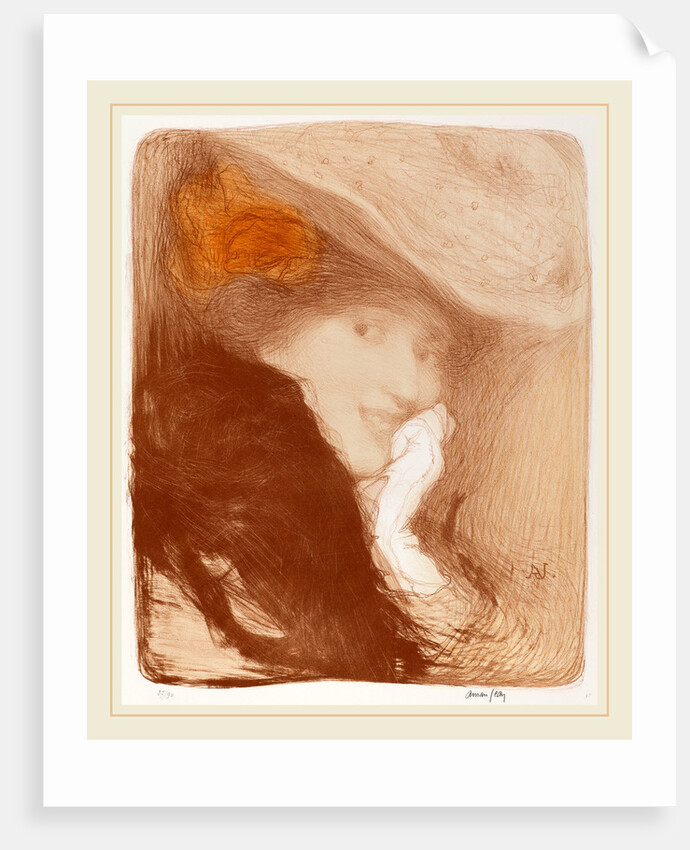 La Rieuse: Madame Albert Besnard, 1897 by Edmond Aman-Jean