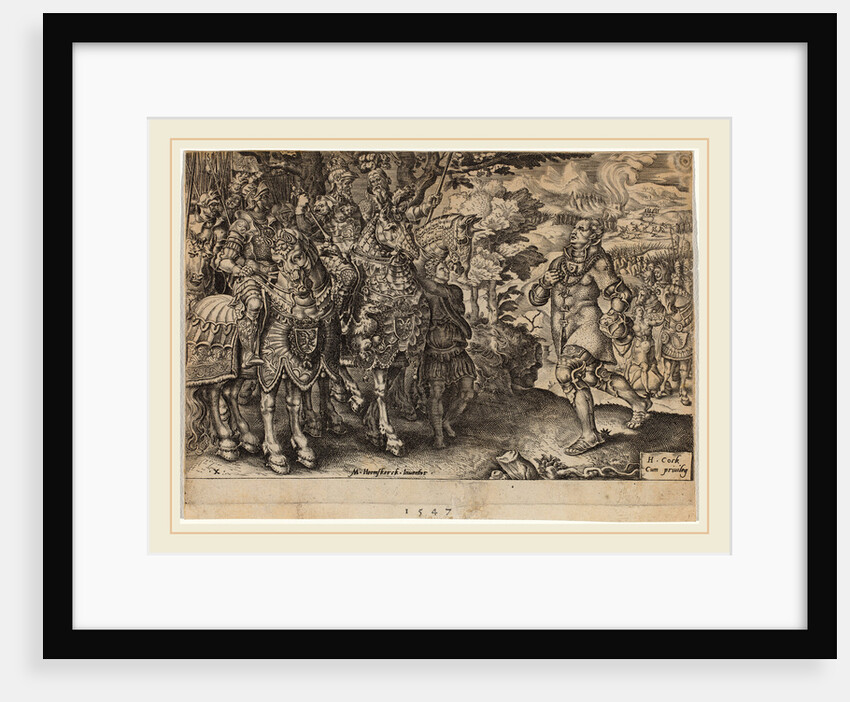 Surrender of Duke of Saxony, Victories of Charles V, Netherlandish, 1547 by Dirck Volckertz Coornhert