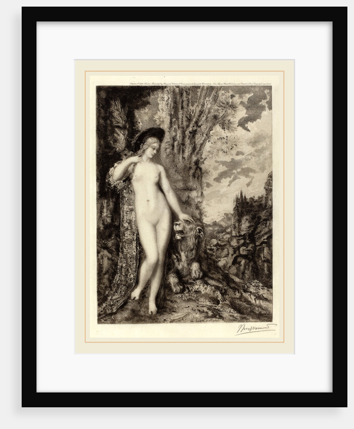 Le lion amoreux by Félix Bracquemond
