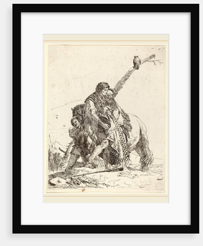 Youth, Sage, and Attendant with Horse by Giovanni Battista Tiepolo