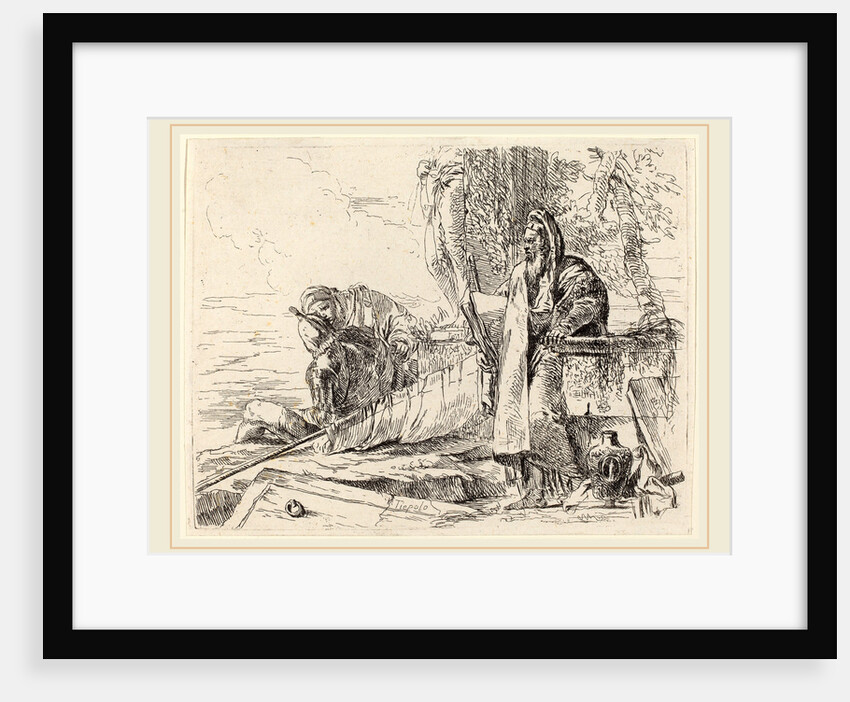 Standing Philosopher and Two Other Figures by Giovanni Battista Tiepolo