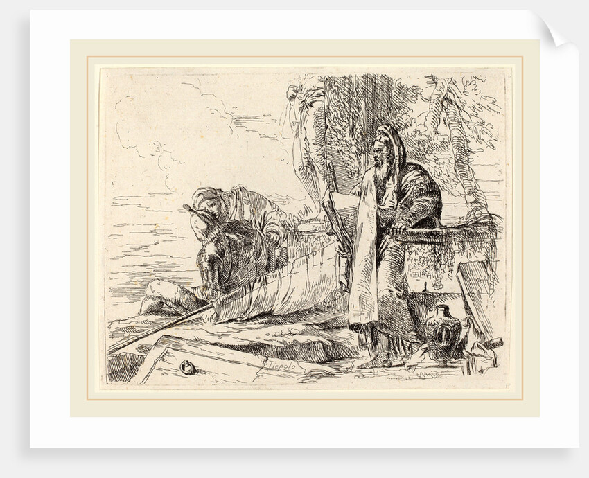 Standing Philosopher and Two Other Figures by Giovanni Battista Tiepolo