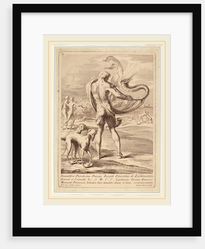 Nude Man Blowing a Conch, 1735 by Giovanni Antonio Faldoni