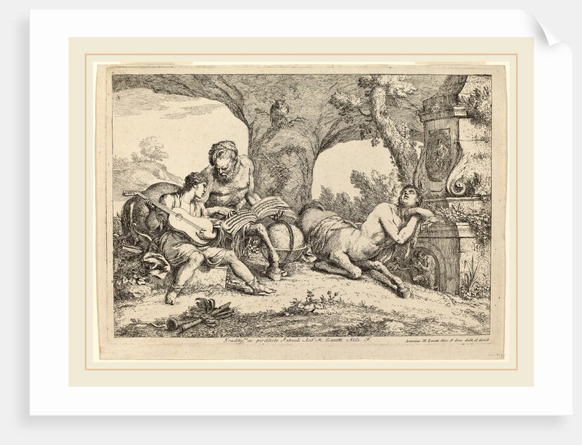 Chiron Teaching Music to Achilles, 1758 by Gaetano Zompini