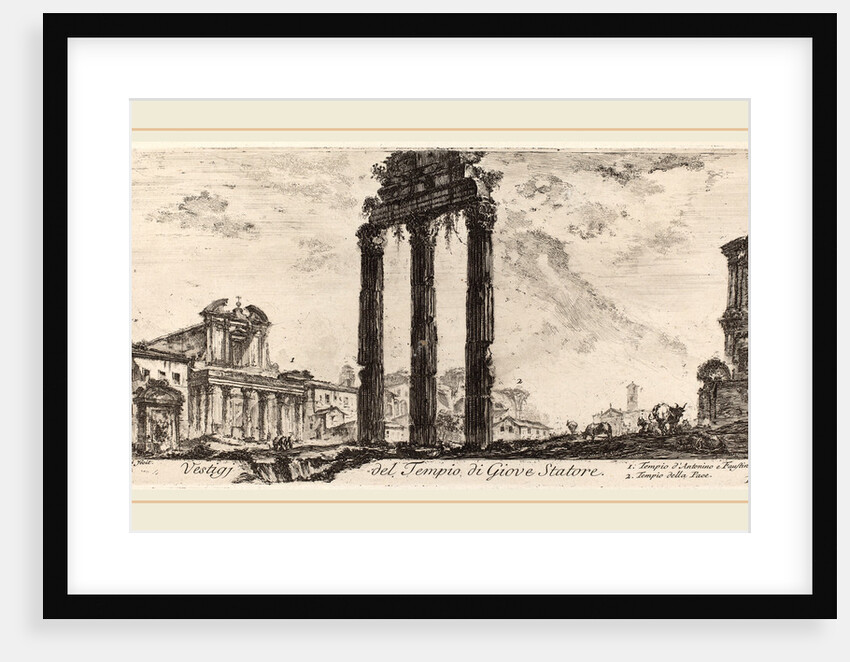 Vestigi del tempio del Giove Statore, 1748 by Giovanni Battista Piranesi