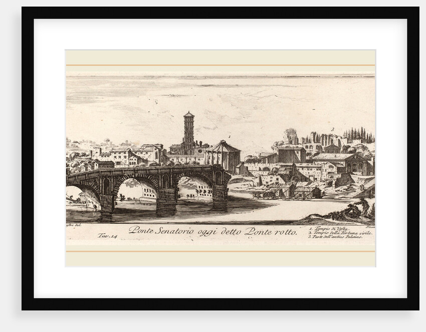 Ponte Senatorio oggi detto Ponte Rotto, 1748 by Giovanni Battista Piranesi