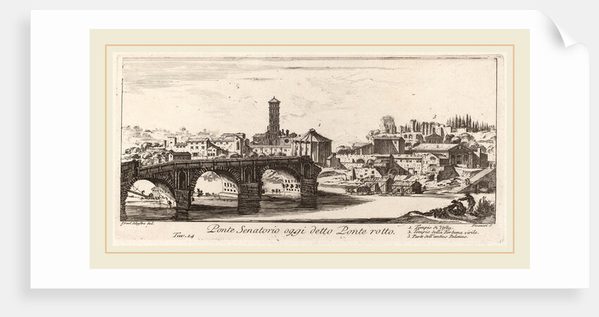 Ponte Senatorio oggi detto Ponte Rotto, 1748 by Giovanni Battista Piranesi