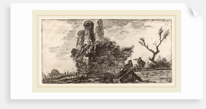 Sepolcro delle trè fratelli Curiati in Albano, 1748 by Giovanni Battista Piranesi