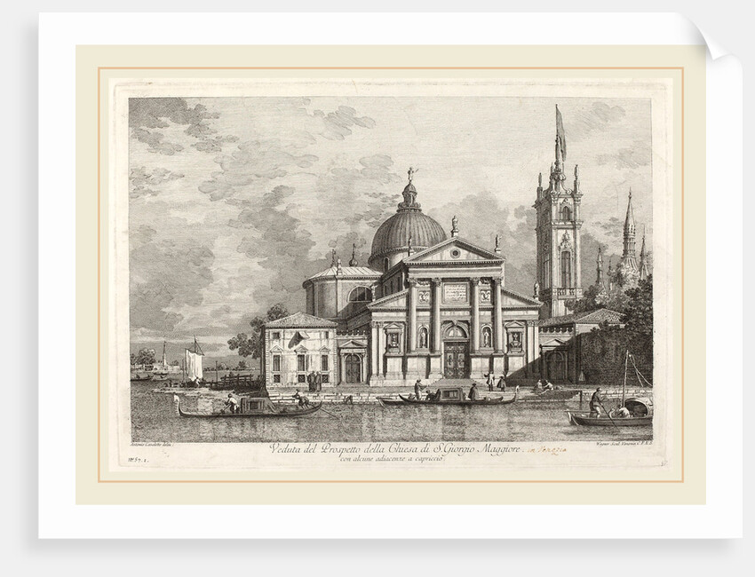Veduta del Prospetto della Chiesa di S. Giorgio Maggiore, 1742 by Joseph Wagner
