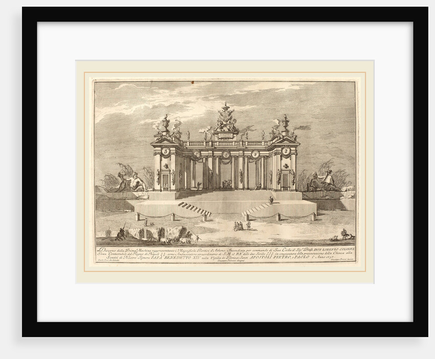 The School of Athens Arcades, for the Chinea Festival, 1757 by Giuseppe Pozzi