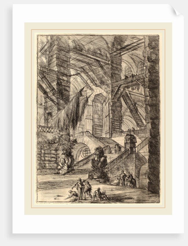 The Staircase with Trophies by Giovanni Battista Piranesi