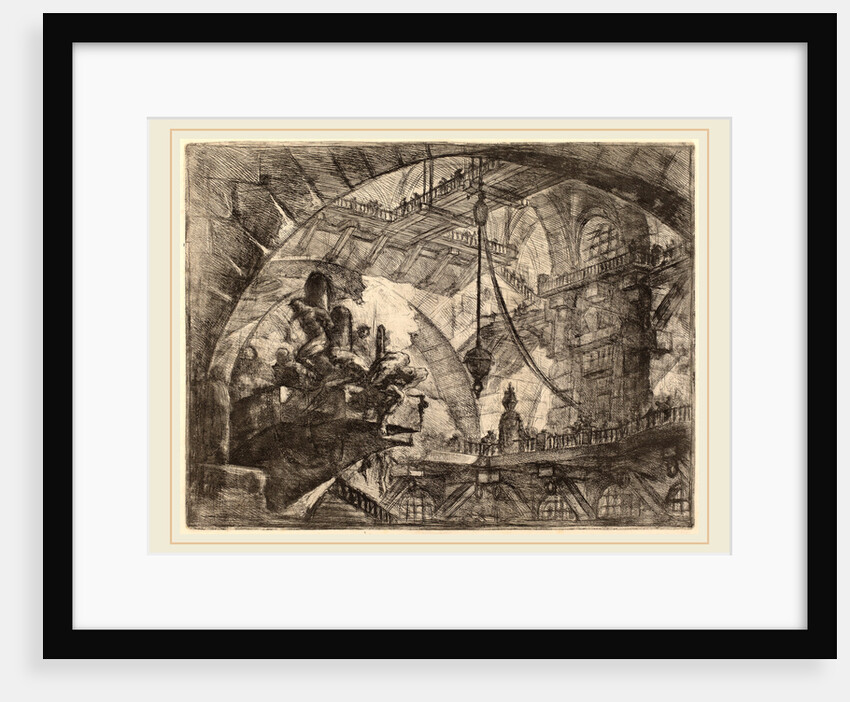 Prisoners on a Projecting Platform by Giovanni Battista Piranesi