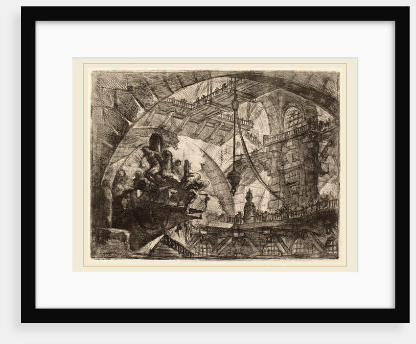 Prisoners on a Projecting Platform by Giovanni Battista Piranesi