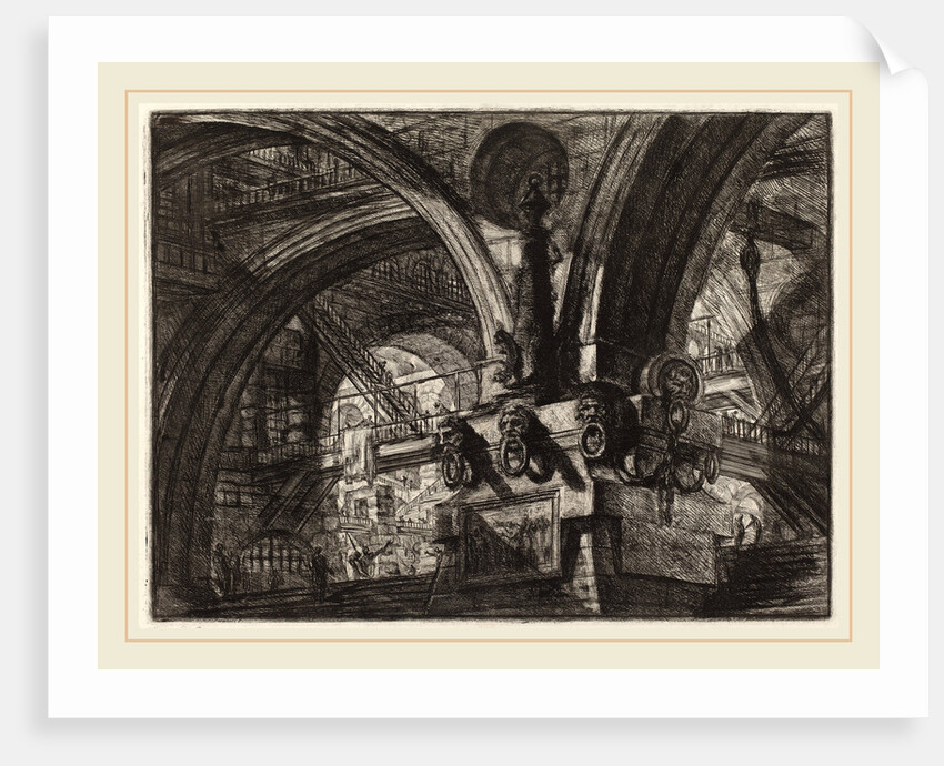 The Pier with a Lamp, 1780s by Giovanni Battista Piranesi