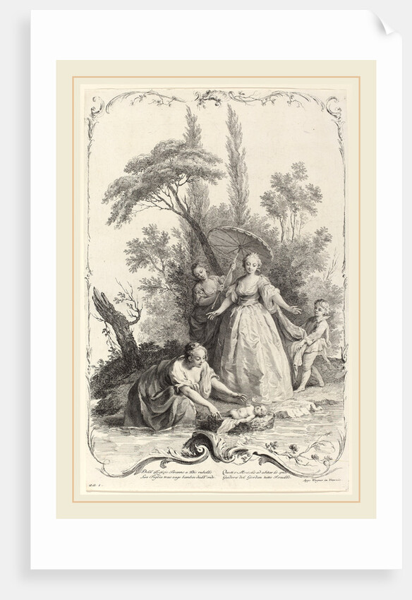 The Finding of Moses, c. 1745 by Joseph Wagner