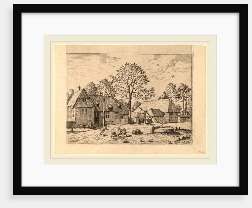 Farms with Draw Well by Johannes and Lucas van Doetechum