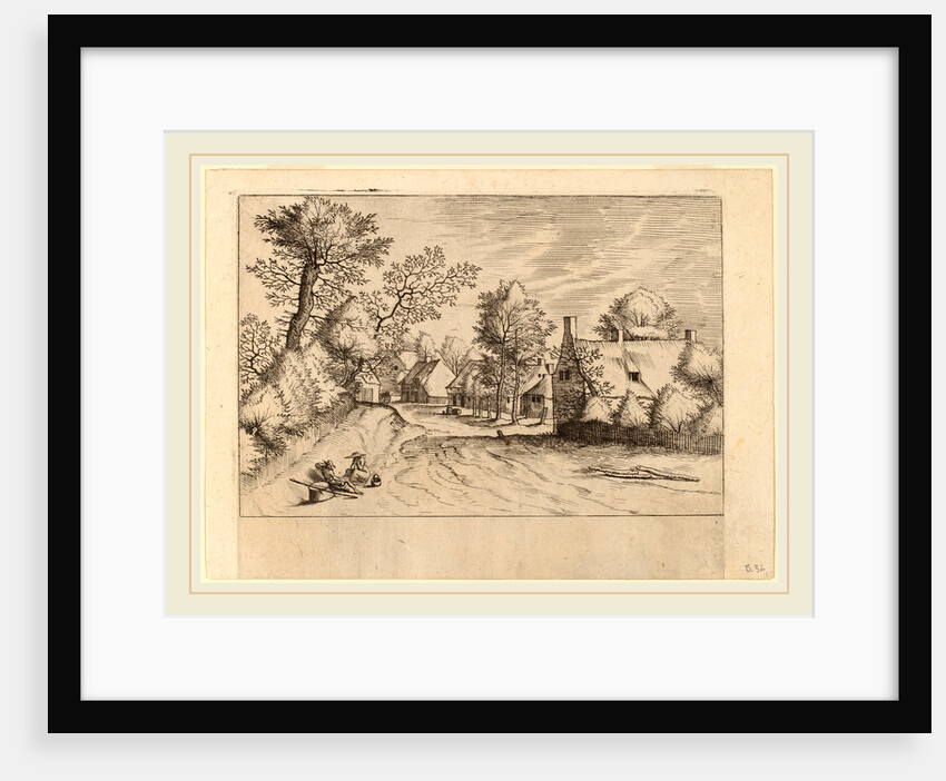Village Road by Johannes van Doetechum the Elder and Lucas van Doetechum