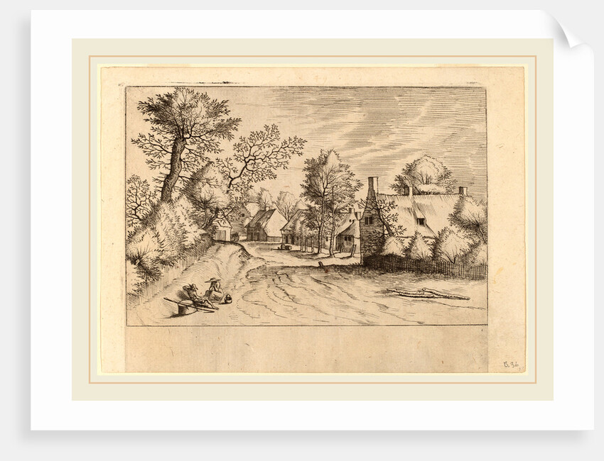 Village Road by Johannes van Doetechum the Elder and Lucas van Doetechum