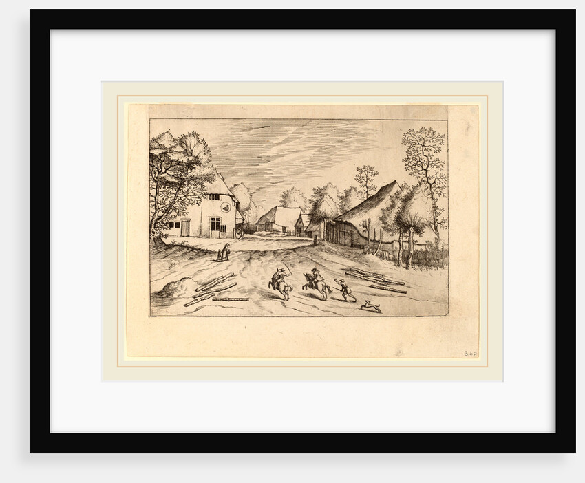 The Swann's Inn with Farms by Johannes van Doetechum the Elder and Lucas van Doetechum