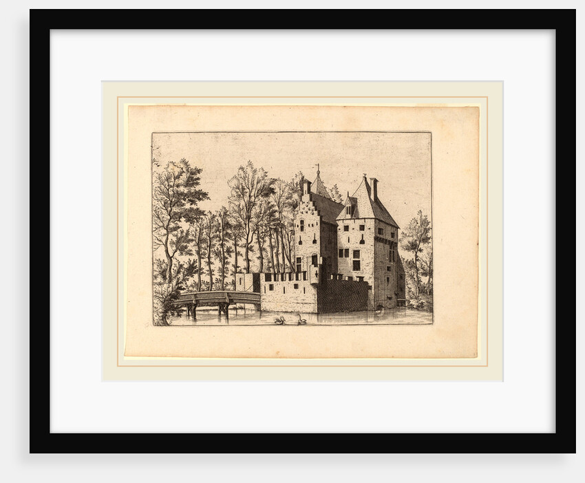 Castle with Lift-Bridge by Johannes and Lucas van Doetechum