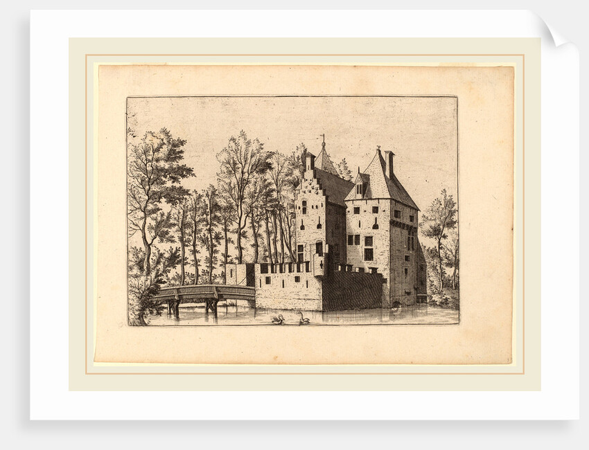 Castle with Lift-Bridge by Johannes and Lucas van Doetechum