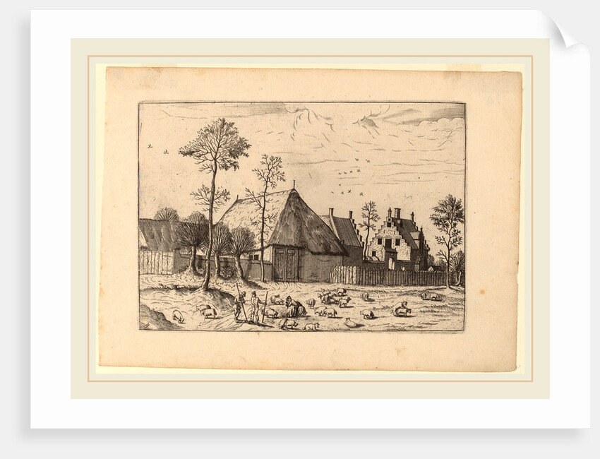 Shed with Cottage by Johannes and Lucas van Doetechum