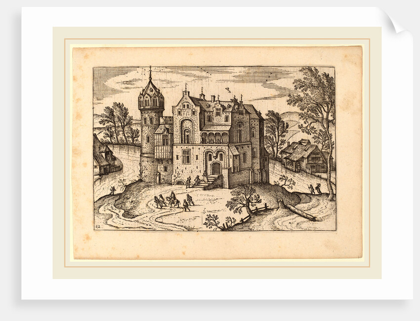Castle by a River by Anonymous