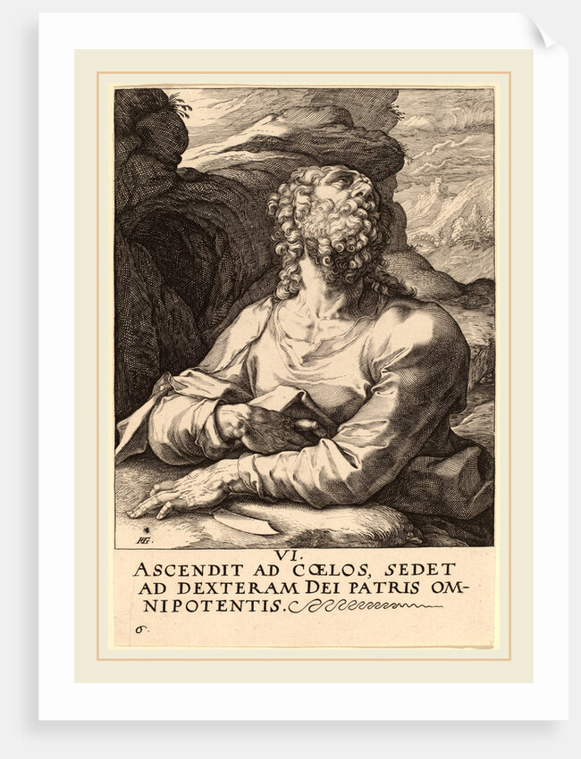Saint Bartholomew, probably 1589 by Hendrik Goltzius