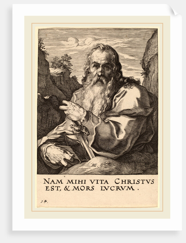 Saint Paul, probably 1589 by Hendrik Goltzius